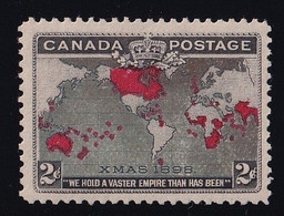 CANADA 1898  2C XMAS MLH/MM FRESH VERY FINE SCOTT#86b  SUPERB STAMP CV $50 - Other & Unclassified