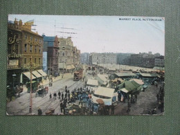 ROYAUME UNI MARKET PLACE NOTTINGHAM TRAMWAY ATTELAGES ANIMEE - Nottingham