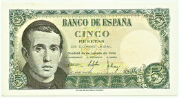 ESPAÑA - 5 Pesetas - 10.08.1951 - Pick 140 - AUnc. - Serie M - Jaime Balmes - 5 Pesetas