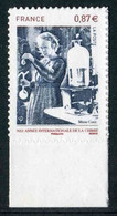 TIMBRE** De 2011 Adhésif En Bord De Feuille "0,87 € - Année Internationale De La Chimie  MARIE CURIE" - Unused Stamps