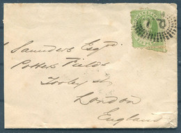 1871 Australia Queensland Brisbane 6d Cover - London England - Cartas & Documentos