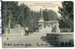 - PEYROLLES EN Provence - ( B. Du R. ), Monument élevé à La Mémoire Des Enfants... Animation, 1923, TBE, Scans., - Peyrolles