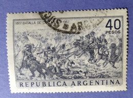 1967  -  REPUBBLICA  ARGENTINA   -   VALORE  40 Pesos   - USATO - Corrientes (1856-1880)