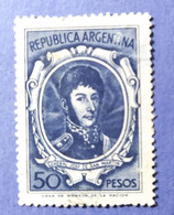 -    REPUBBLICA  ARGENTINA   -   VALORE  50  Pesos   - USATO - Corrientes (1856-1880)