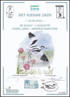 CS/HK - Mystamp° - Avocette élégante / Kluut / Avocet - Zwin - Marijke Meersman - BUZIN - SIGNÉE - NUMÉROTÉE - 2011-2014