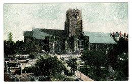 Ref 1449 - Early Postcard - Folkestone Parish Church - Kent - Folkestone