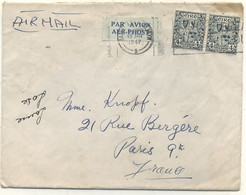 IRELANDE - LETTRE PAR AVION Pour PARIS . C à D  19 JAN.1947 - Cartas & Documentos