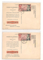 MONACO 1953 CARTES POSTALES POUR MAROC - Postmarks