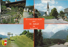 950) Grüße Aus ST. JAKOB Im LESACHTAL - Kirche Haus Kinder U. Auto Straße - älter - Lesachtal