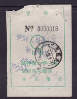 CHINA CHINE CINA GUANGDONG SHAOGUAN 512000  POSTAL ADDED CHARGE LABELS (ACL)  0.10 YUAN - Autres & Non Classés