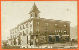 US008, * MINOT N.D. *  HOTEL MORRILI * VIEW OF SHOPPING CENTER * SENT To DENMARK, SEE SCANS ! - Minot