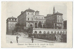 CPA Italie Italia Rome Roma Rara Via Leonardo Da Vinci Couvent Des Soeurs De Saint St Joseph De Cluny - Cafes, Hotels & Restaurants