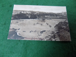 VINTAGE UK CORNWALL: Newquay Town Beach Sepia Hartnell - Newquay