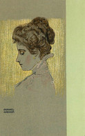 Jugendstil * CPA Illustrateur Art Nouveau Raphael KIRCHNER * Femme * Cpa Dos 1900 Non écrite Ttbe - Kirchner, Raphael