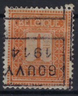 PELLENS Type Cijfer Nr. 108 Voorafgestempeld Nr. 2287 Positie D  GOUVY 1914  ; Staat Zie Scan ! Inzet Aan 25 € ! - Roller Precancels 1910-19