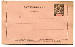 Entier Postal Groupe Allégorique Océanie - 25c - Carte Lettre - R 6003 - Covers & Documents