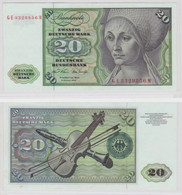 T142604 Banknote 20 DM Deutsche Mark Ro. 271b Schein 2.Jan. 1970 KN GE 3329856 M - 20 DM