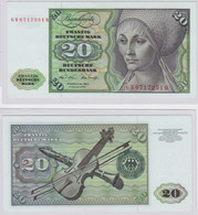 T145290 Banknote 20 DM Deutsche Mark Ro. 271a Schein 2.Jan. 1970 KN GB 6717251 Q - 20 Deutsche Mark