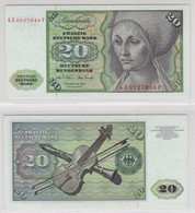 T145316 Banknote 20 DM Deutsche Mark Ro. 271b Schein 2.Jan. 1970 KN GE 0127948 F - 20 Deutsche Mark