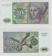 T145366 Banknote 20 DM Deutsche Mark Ro. 271b Schein 2.Jan. 1970 KN GE 7266015 M - 20 DM