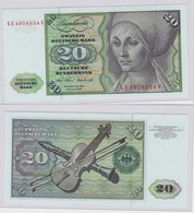T145700 Banknote 20 DM Deutsche Mark Ro. 271b Schein 2.Jan. 1970 KN GE 4976534 V - 20 DM