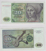 T145716 Banknote 20 DM Deutsche Mark Ro. 271b Schein 2.Jan. 1970 KN GE 9220546 E - 20 Deutsche Mark