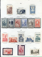 TIMBRES FRANCE REF200120...Lot De Timbres Année 1946-1947, Charnière, Neufs Et Oblitérés - Sonstige & Ohne Zuordnung