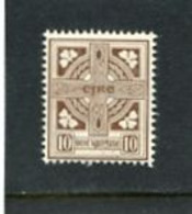 IRELAND/EIRE - 1940  10 D  CROSS  WMK E  MINT - Ongebruikt