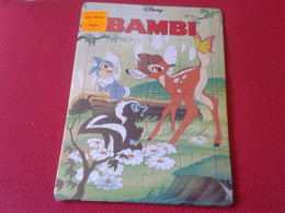 ANTIGUO PUZZLE PRECINTADO 1993 BAMBI CONTE-PUZZLE WALT DISNEY, EN REVERSO HISTORIA CUENTO EN CATALÁN ? VER...INFANTIL... - Andere & Zonder Classificatie