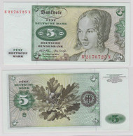 T143438 Banknote 5 DM Deutsche Mark Ro. 269a Schein 2.Januar 1970 KN B 2176725 N - 5 Deutsche Mark