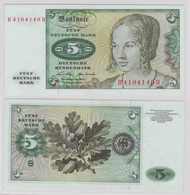 T144134 Banknote 5 DM Deutsche Mark Ro. 269a Schein 2.Januar 1970 KN B 4104140 H - 5 DM