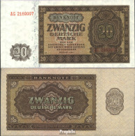DDR Rosenbg: 344d, KN 7stellig, Davor Zwei Buchstaben, Mit Plattennummer Bankfrisch 1948 20 Deutsche Mark - 20 Deutsche Mark