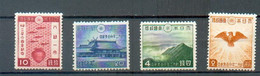 M 86 - JAPON - YT 295 à 298 * -  CC - Unused Stamps