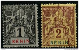 Benin (1894) N 33 à 34 * (charniere) - Unused Stamps