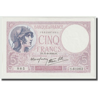 France, 5 Francs, Violet, 1939, 1939-08-17, NEUF, Fayette:4.6, KM:83 - 5 F 1917-1940 ''Violet''
