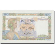 France, 500 Francs, La Paix, 1940, 1940-07-11, NEUF, Fayette:32.4, KM:95a - 500 F 1940-1944 ''La Paix''