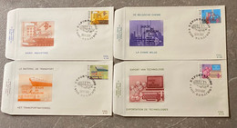 FDC Nrs 708 - 711 Zegelnrs 2114 - 2117 - 1981-1990