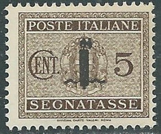 1944 RSI SEGNATASSE 5 CENT MNH ** - RB2-3 - Portomarken