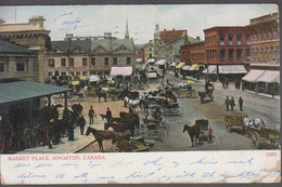 1909. CANADA. 2 CENTS. WINNIPEG MAN. JUN 1 1909. Post Card (folds) Motive: MARKET PLA... (Michel 78) - JF413440 - Lettres & Documents