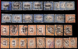 94978  - SAN MARINO - STAMPS - Lot Of  POSTAGE DUE STAMPS For REVENUE USE - Postage Due