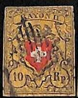 94983aG  - SWITZERLAND  -  STAMP -   Yvert #  16 II -   Fine USED - Autres & Non Classés