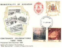 (FF 24) Australia - Greetings From Municipaltity Of Kogarah Centenary (1 Covers 1985) With Insert - Altri & Non Classificati