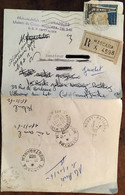 Algerie, 4 Courriers De Résilation, MASCARA-ASSURANCE, Maison Du Colon - Mascara, 1962 Et 1963, Cachets - Andere & Zonder Classificatie