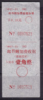 CHINA CHINE CINA  SICHUAN  ADDED CHARGE LABEL (ACL)  0.10 YUAN - Autres & Non Classés