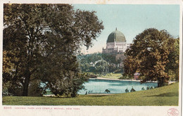 New York City - Central Park And Beth El Temple - Unused - Undivided Back - Copyright 1906 Detroit Pub. - 2 Scans - Central Park