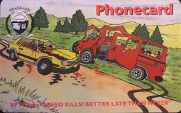 SWAZILAND  -  Phonecard  -  Speed Kills !  -  E 50 - Swaziland