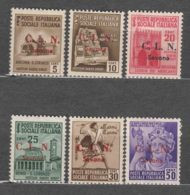 Italy EmissionI C.L.N. 1945 Savona Sassone#1-6 Mint Hinged - Comité De Libération Nationale (CLN)