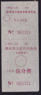 CHINA CHINE CINA  SICHUAN  ADDED CHARGE LABEL (ACL)  0.05 YUAN - Autres & Non Classés