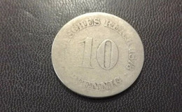 Lot De 2 Pieces : 10 Pfennig 1876 + 10 Pfennig 1873 En L Etat Sur Les Photos - Other & Unclassified