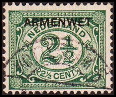 1913-1918. NEDERLAND. ARMENWET On 2½ CENT.  (Michel Di. 5) - JF413260 - Service